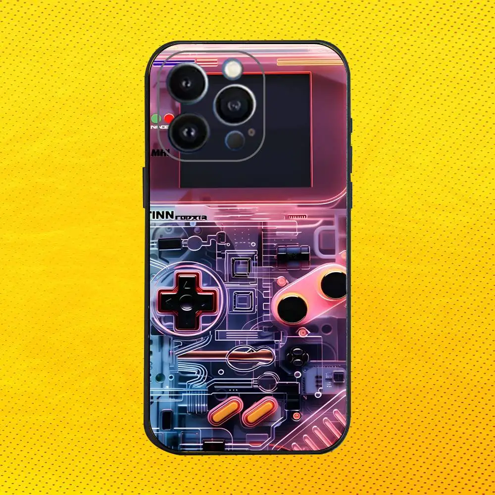 حافظة لهاتف آيفون 16e,16,15,14,13,12,11,Pro,X,XS,Max,XR,Plus,Mini Soft Black Cover