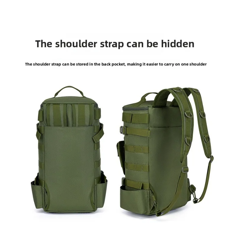 Large Capacity Fishing Gear Storage Backpack Fishing Bag Wet Dry Separation Splash-proof Lure Fishing Bag Hiking Camping Packs