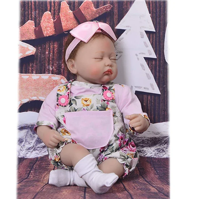 

17 Inch 43CM Lifelike Reborn Lovely Premmie Baby Doll Realistic Reborn Baby Playing Toys for Kids Christmas Gift