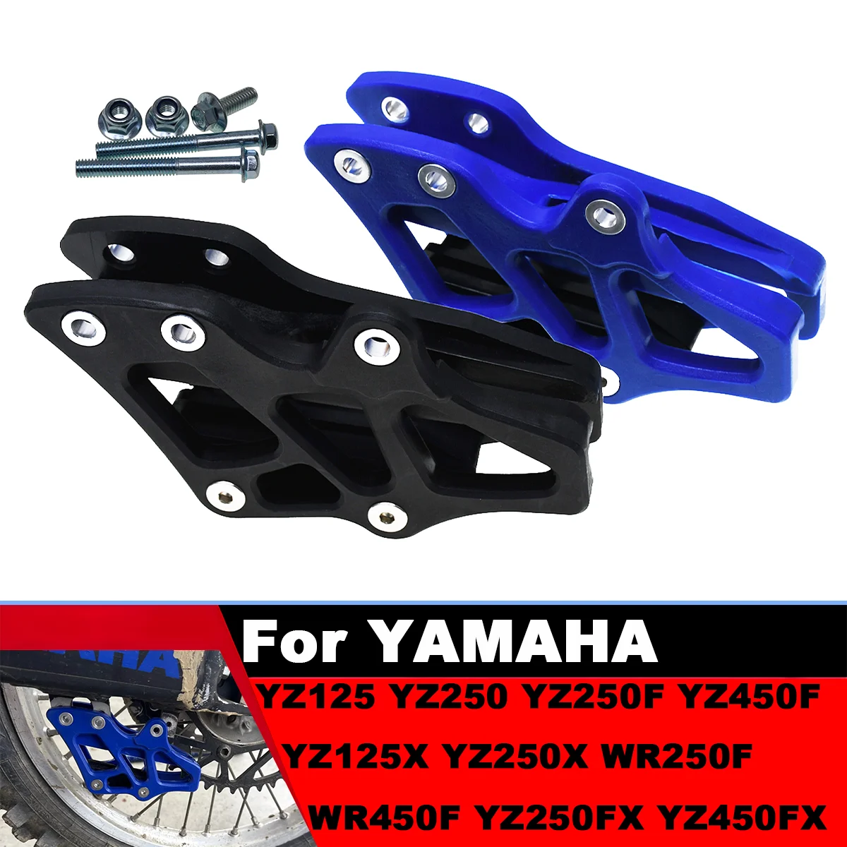 

Motorcycle Chain Slider Guide Swingarm Roller Chain Guide Sprocket Guard For YAMAHA YZ 125 250 250F 450F 250X WR 250F 450F Parts