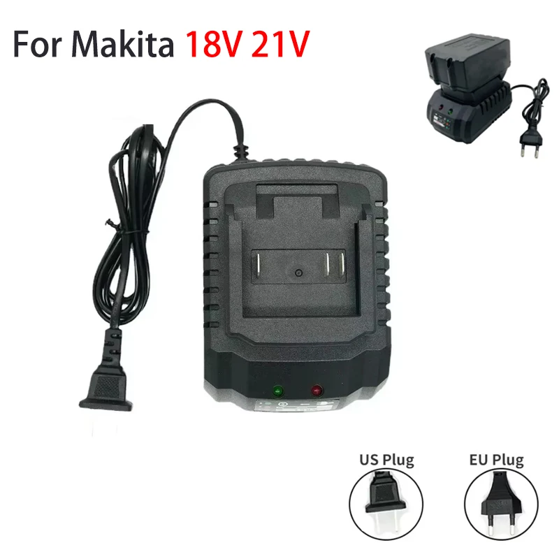 

Portable Battery Charger Replacement For Makita 18V 21V Li-Ion BL1415 BL1420 BL1815 BL1830 BL1840 BL1860 Electric Drill Grinder