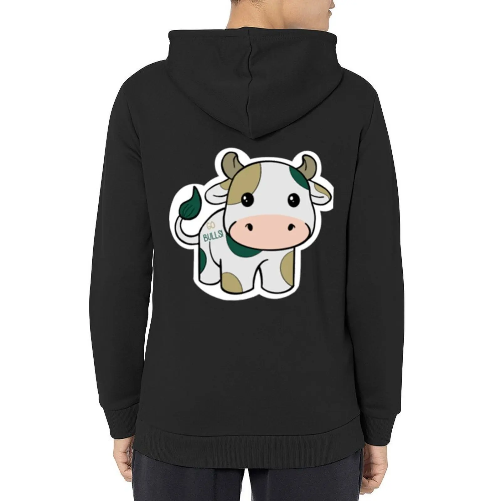 

USF Cow T-Shirt Hoodie men's sweat-shirt set aesthetic clothing men's winter sweater clothes for men hoodie graphic
