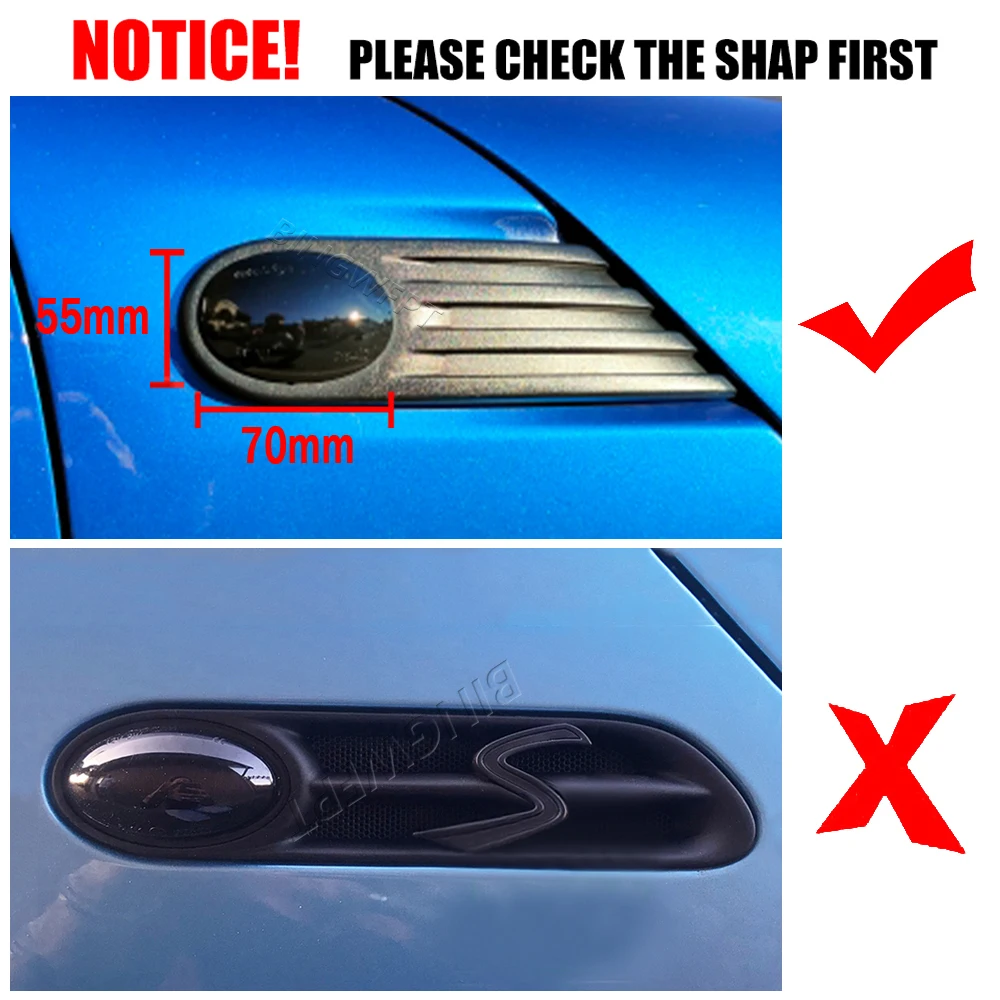 2Pcs Dynamic Sequential Flowing LED Fender Side Marker Turn Signal Lamp For MINI R55 Clubman 2007-2014 R56 Hatch 2006-2013