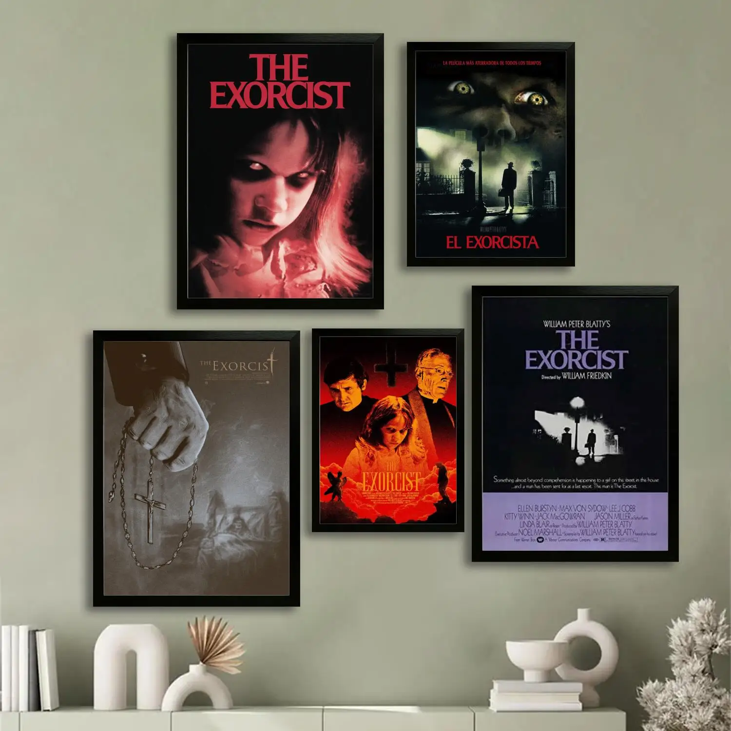 the exorcist movie Canvas Art Poster and Wall Art, Picture Print, Modern Family, Bedroom Decor, Posters,Decorative painting