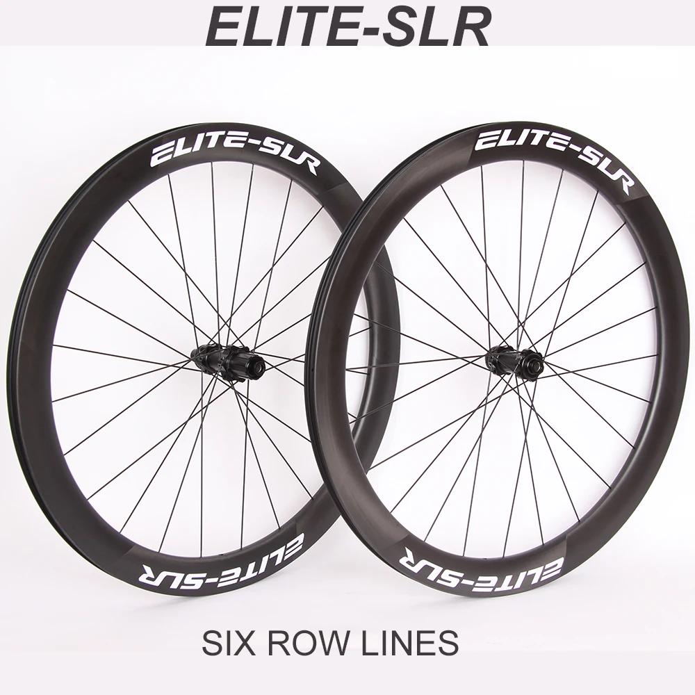ELITE Wheels-Carbon-Rennrad-Radsatz, Scheiben bremse, Matte Hochglanz felge, HG, XDR, 700C, Fahrrad zubehör – Detail 3