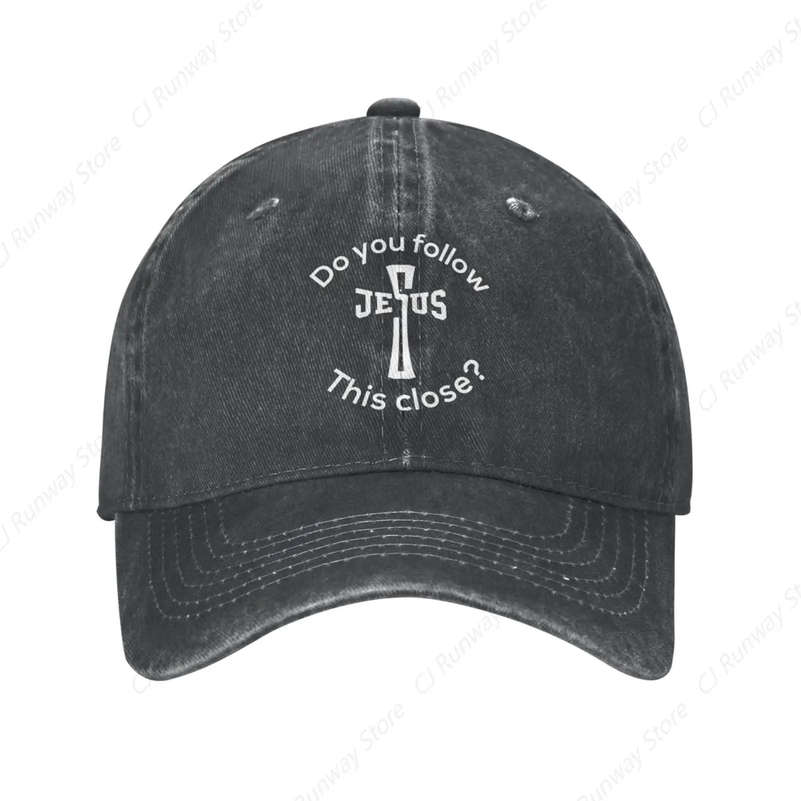 Do You Follow Jesus This Close Baseball Cap Golf Dad Hat Adjustable Unconstructed for Men Women