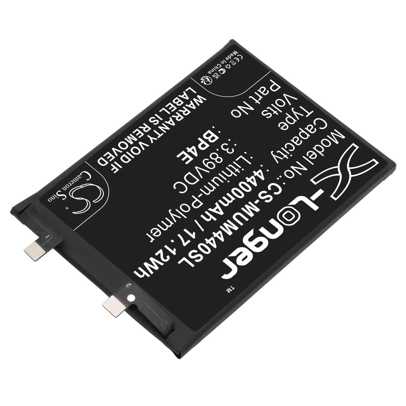 Replacement 3.89V 4400mAh Mobile SmartPhone Battery BP4E for Xiaomi 13 Lite