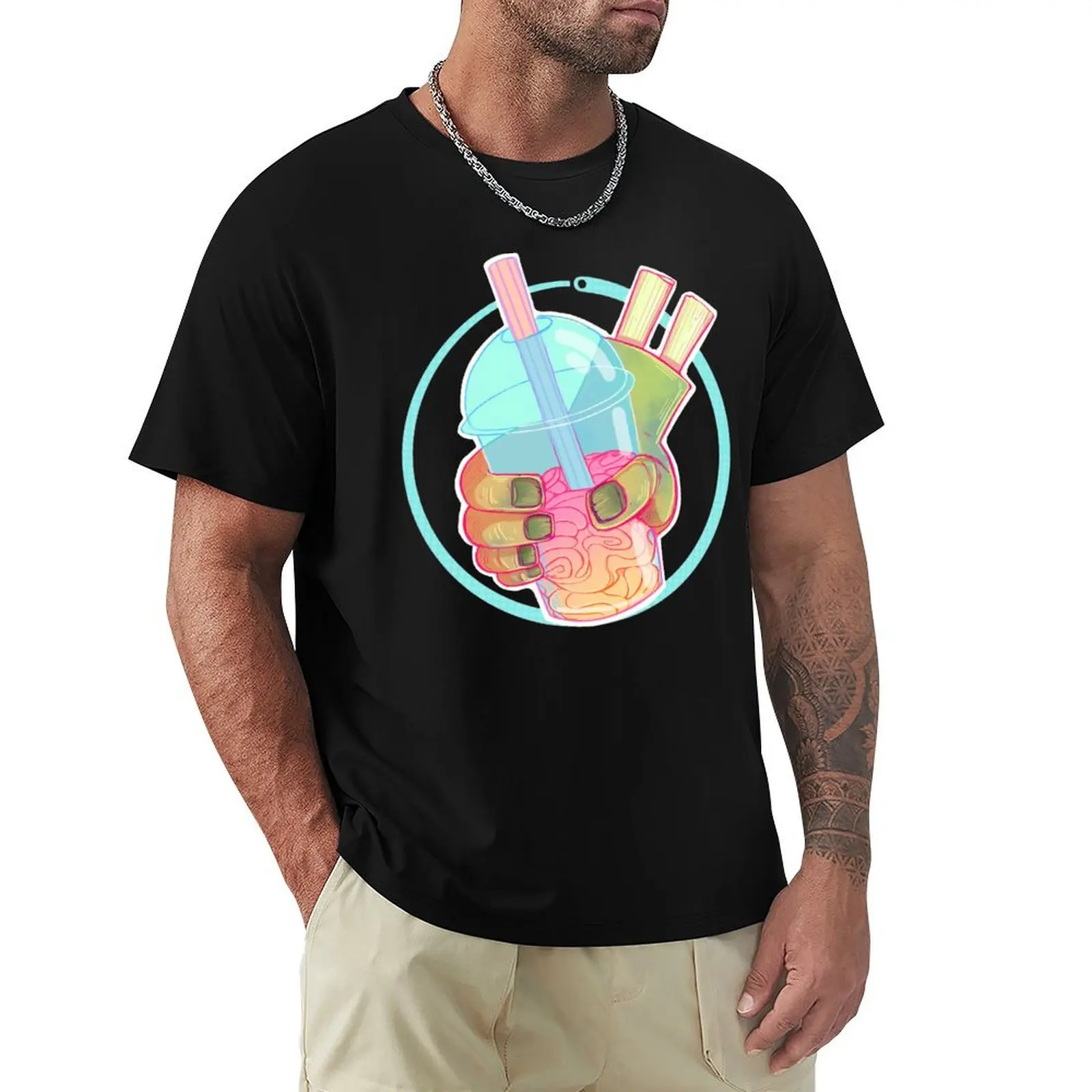 Brain Freeze - Serotonin T-Shirt Fashion Pattern Printed Tee Shirt