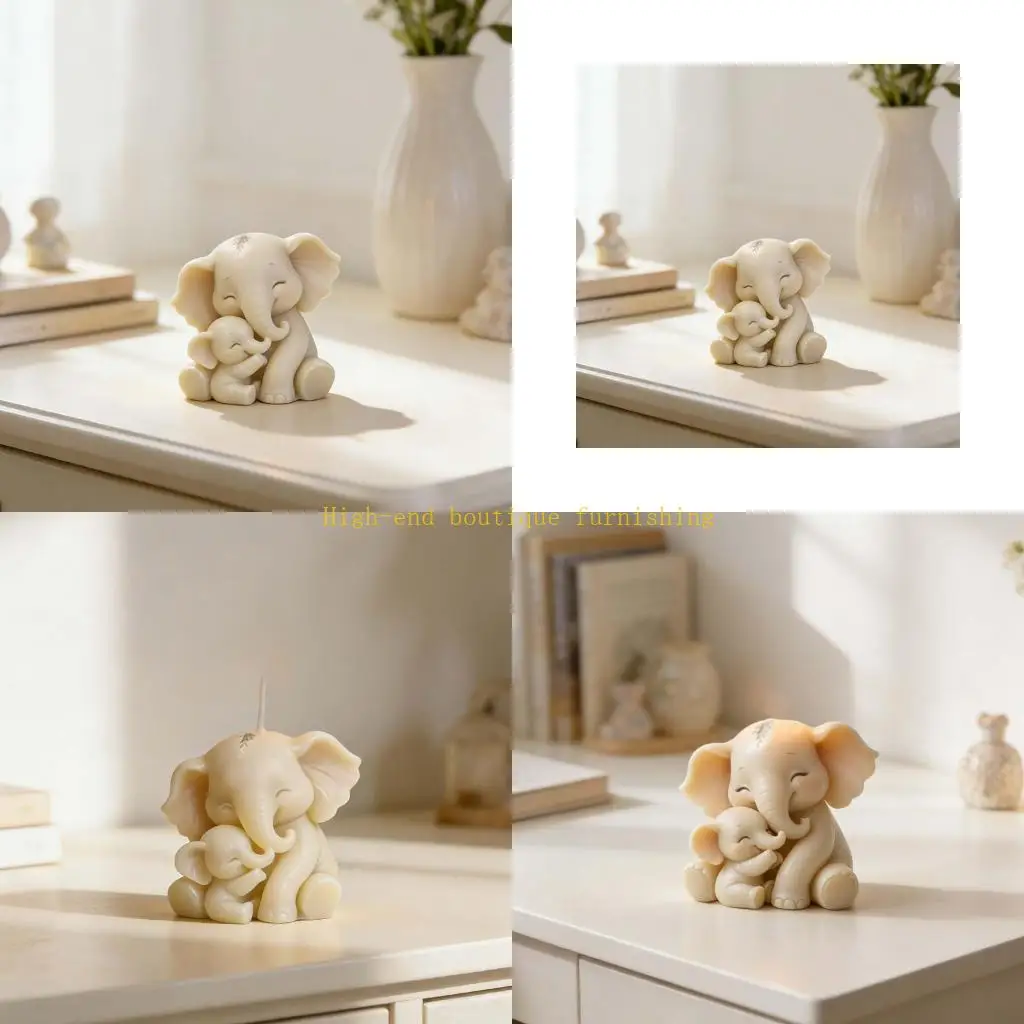 

L9NB Unique Elephant Silicone Mold For Handmade Soaps User Friendly Design