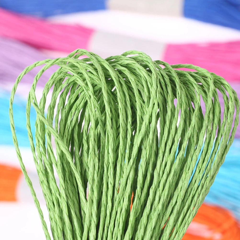 

218 Yards Raffia Paper Ribbon Craft Packing Paper Twine for Festival Gifts DIY Decoration and Weaving