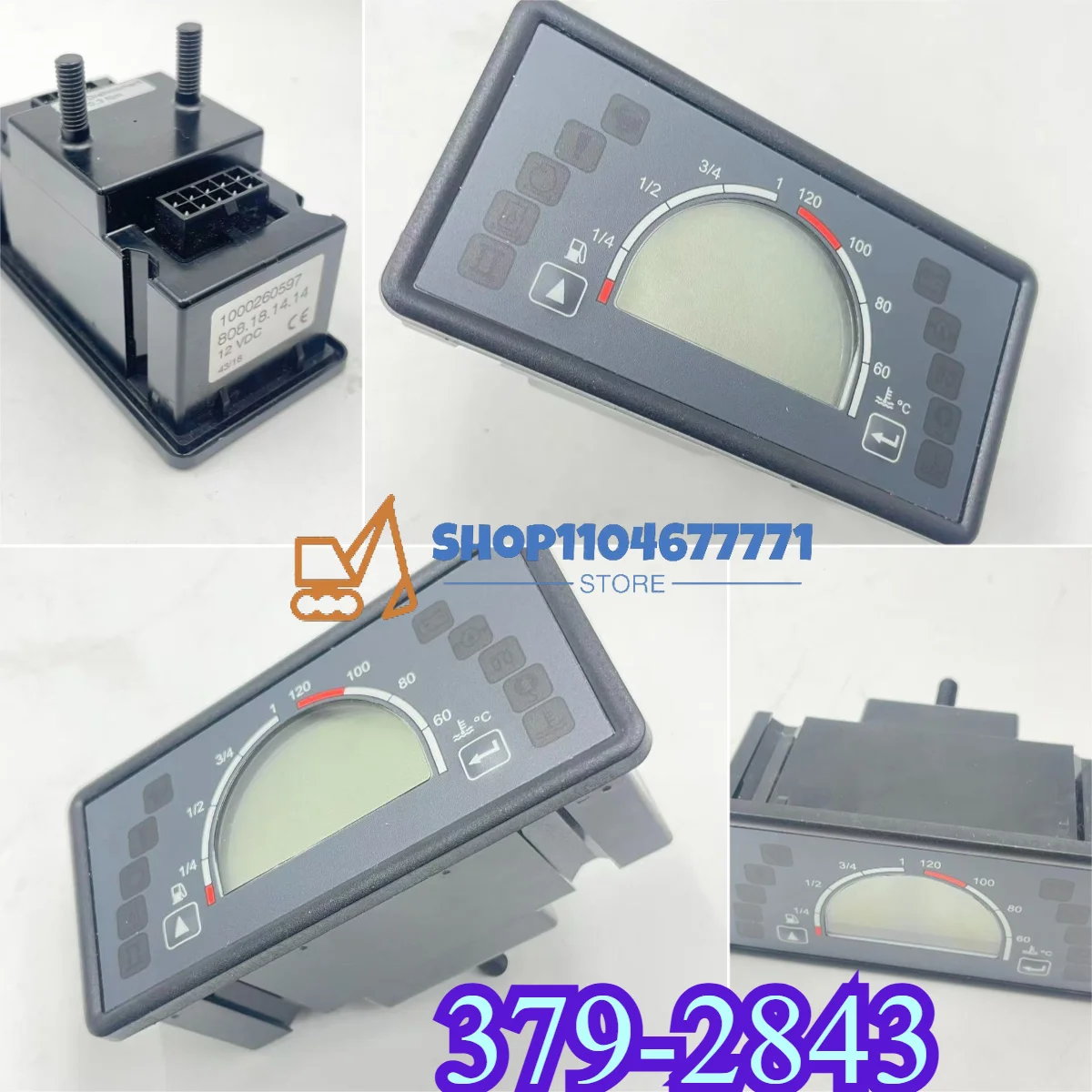 12 VDC 1000260597 Replace 41000260597,New Electronics Monitor Wacker Neuson EZ17,EZ26,EZ28,379-2843, 302.2D,301.4C,302.4D,301.7D