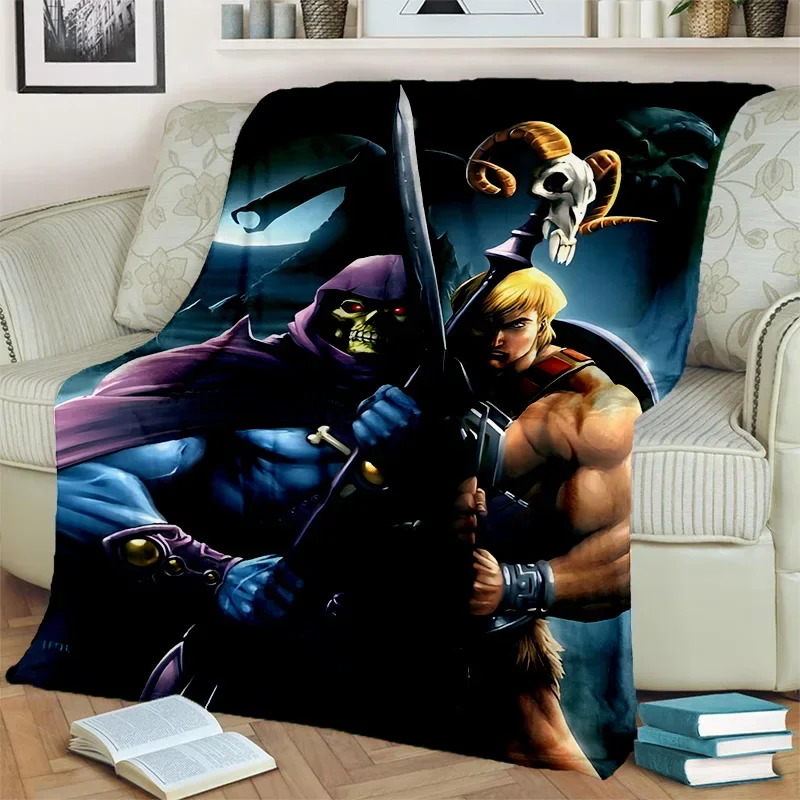 He Man Masters of The Universe Cartoon Blanket,Soft Throw Blanket for Home Bedroom Bed Sofa Picnic Travel Office Cover Blanket