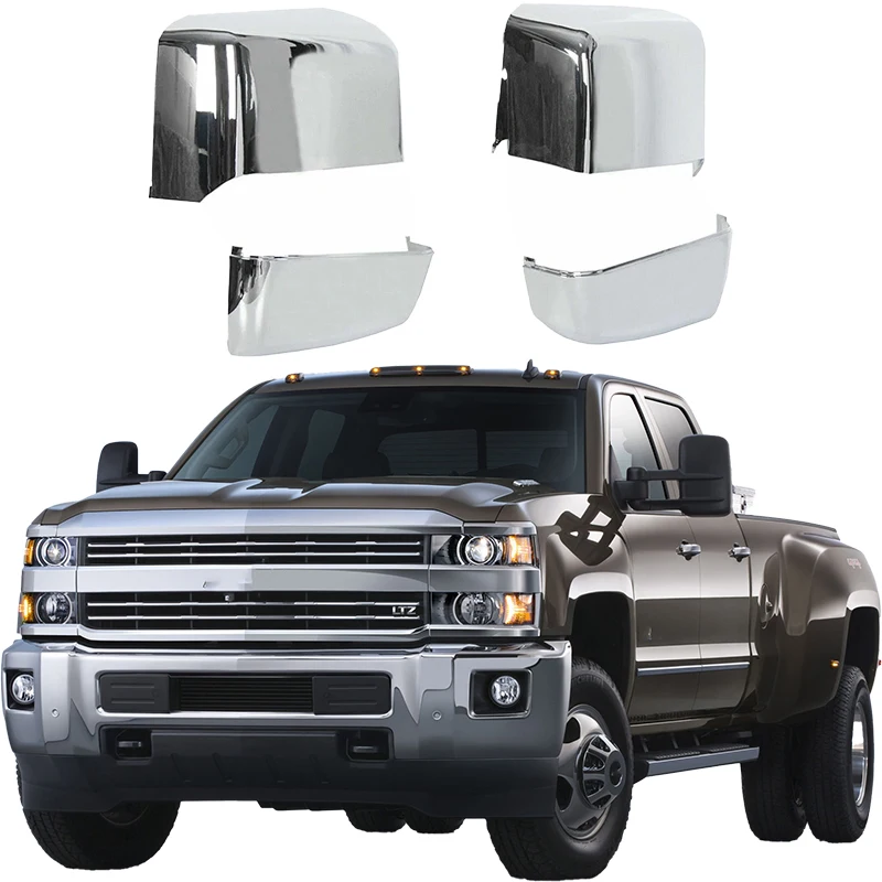 

1 Set Rear Vew Mirror Shell Decoration Cover For GMC Sierra Chevy Silverado 2014-2019 Car Exterior Accessories