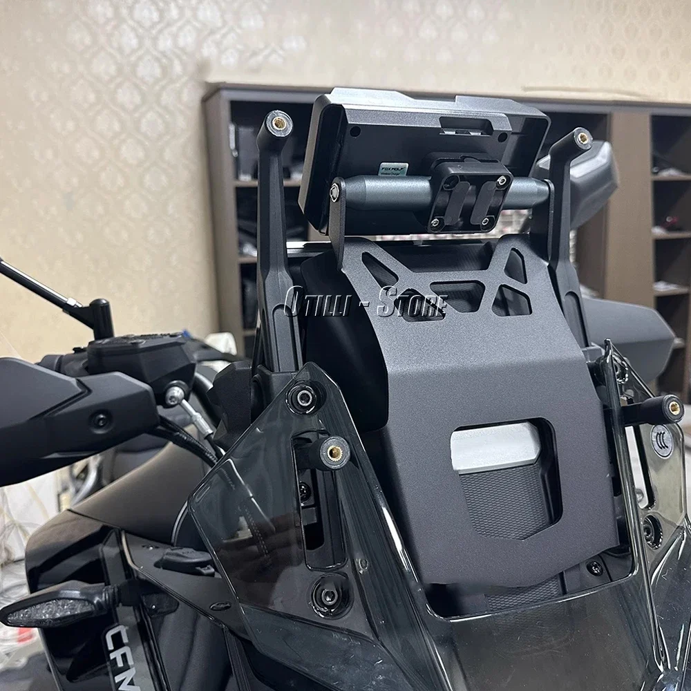 Penyangga kaca depan sepeda motor 2023, dudukan telepon genggam navigasi GPS 22mm untuk CFMOTO 800 MT 800MT