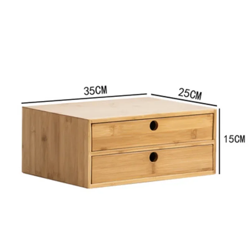 Eco-Friendly Multi Layer Bamboo Desktop Drawer, Under Desk Storage Organizer Versatile for Multiple Scenes, Modern Home Solution