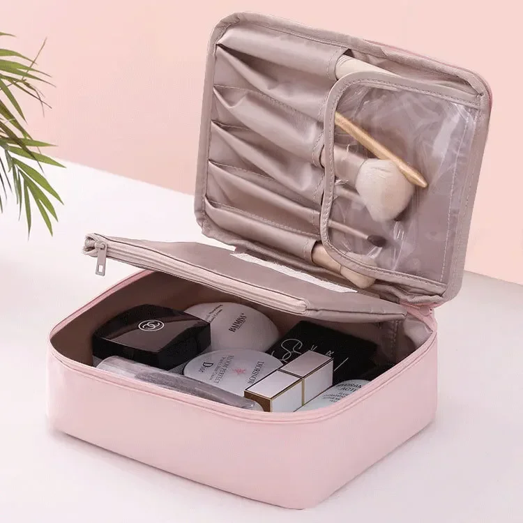 

Ladies Portable High Appearance Index Cosmetic Bag Jewelry Packaging Travel Washing Bag Three-dimensional Makeup Storage Bags