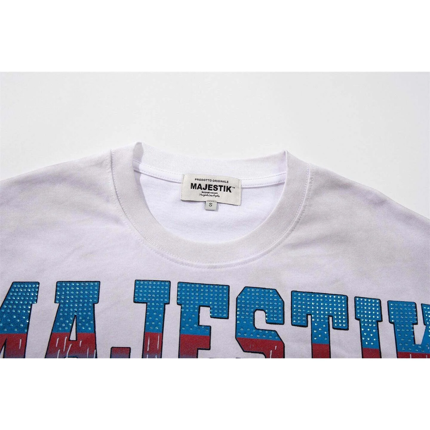 MAJESTIK Retro Cartoon Print Beaded Short-Sleeved T-Shirt - Men's and Women's Round Neck Vintage Loosely-Fitting Casual Top