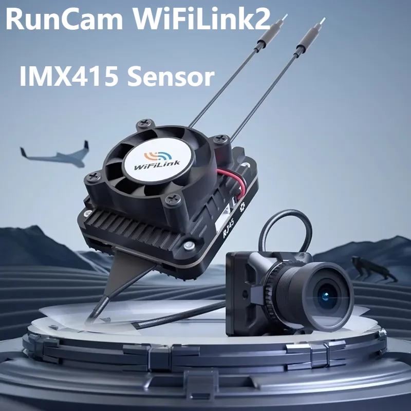 

RunCam WiFiLink2 HD Digital FPV For Fixed Wing IMX415 Sensor 30.6x17mm 1080P 90FPS For RC Drone VTX camera (based on OpenIPC)
