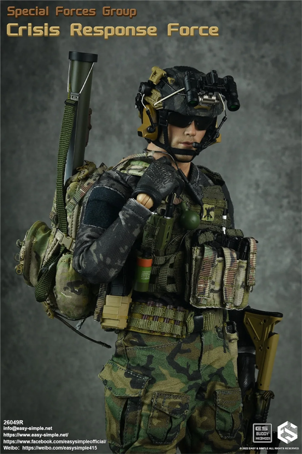 1/6 Easy&Simple ES 26049R Special Forces Group Response Force Full Set Moveable Action Figure Set For Fans Gift