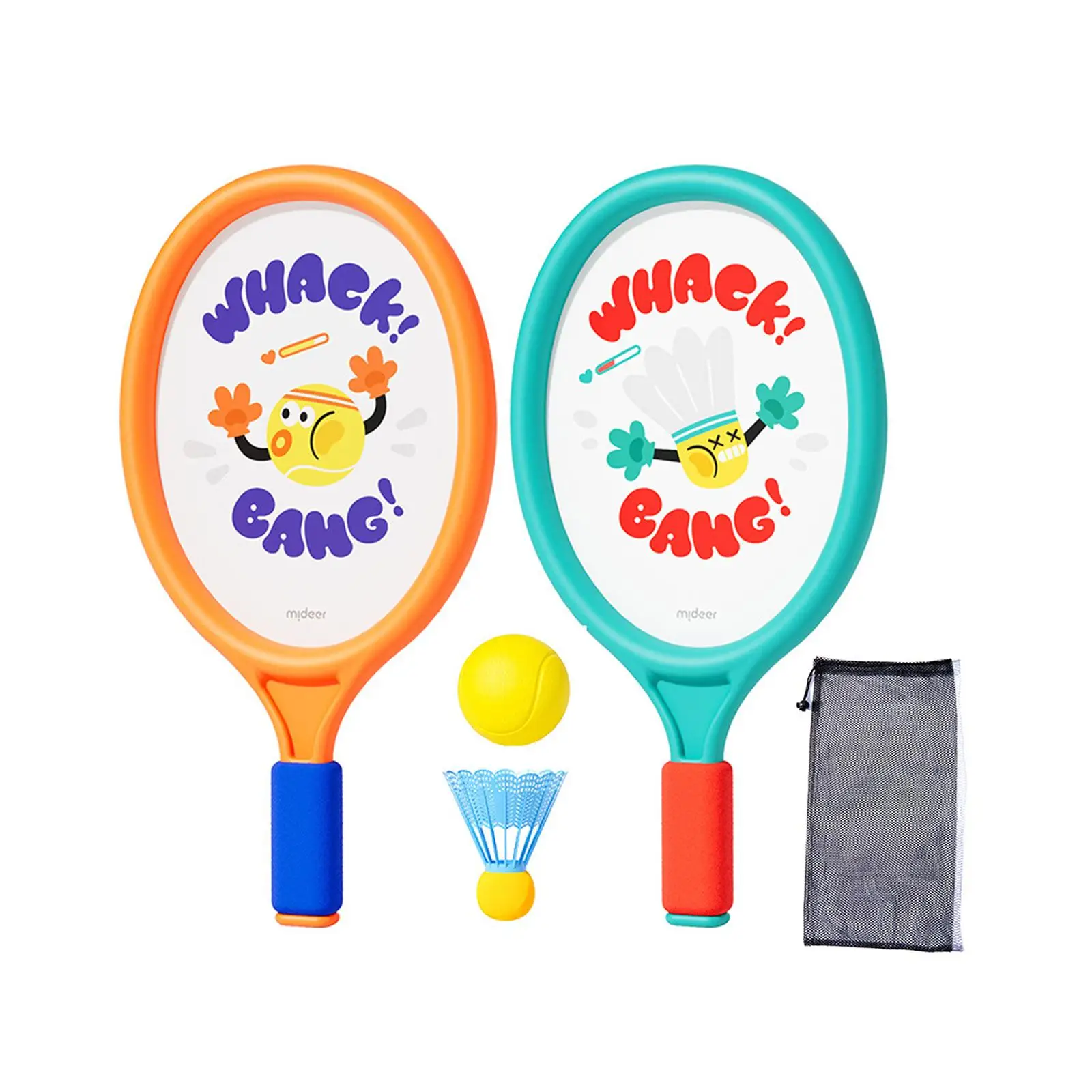 Juego de raquetas de tenis para niños de 16,5 pulgadas para niños pequeños, jugadores principiantes