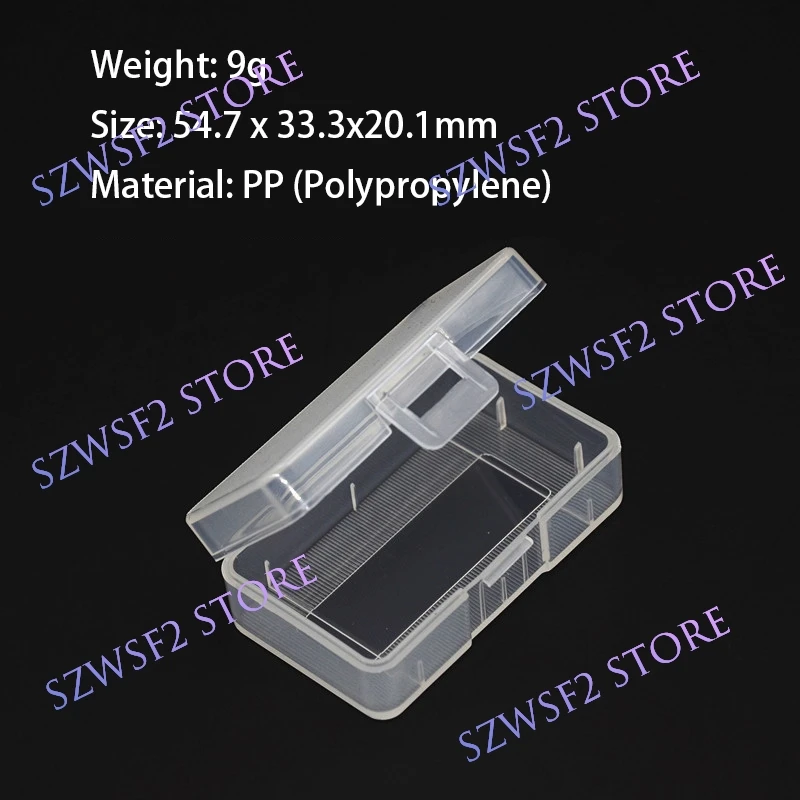9V Square Plastic Battery Storage Box Practical Convenient Place Battery Container Transparent Protective Case High Quality E2