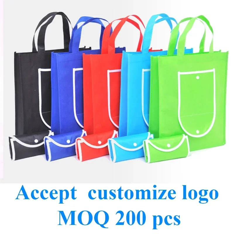 

10 pieces Foldable Shopping Bag Reusable Tote Pouch Women Travel Storage Handbag Fashion Shoulder Bag Female Canvas Shopping Bag