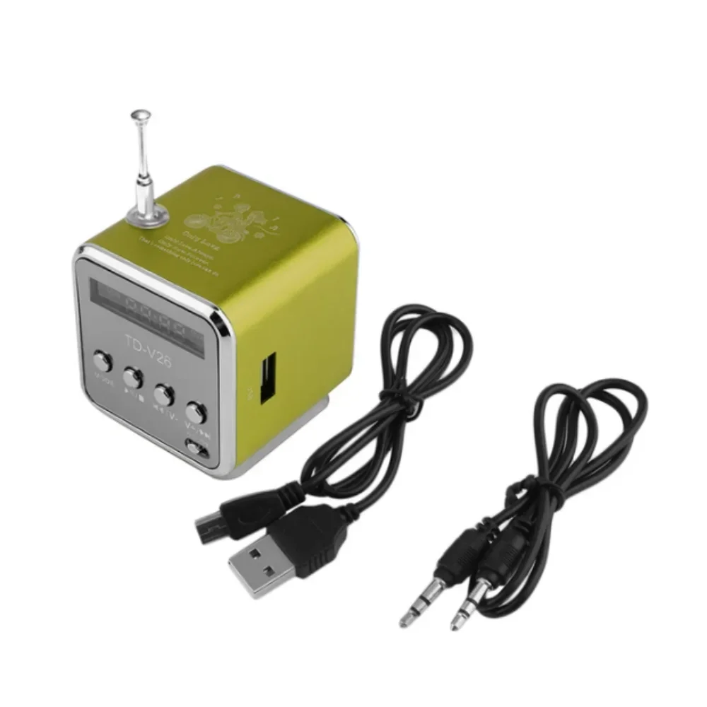 

Radio Speaker LCD Display Stereo Loudspeaker Player Support Bluetooth Micro TF Card U Disk Playback