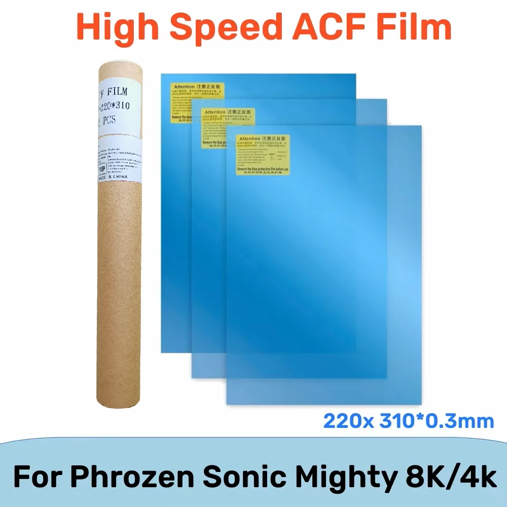 3Pcs ACF Film 220x310mm For Phrozen Sonic Mighty 8KS Saturn 3 Ultra Photon Mono M5s Pro Release Films UV Resin 3D Printers Parts