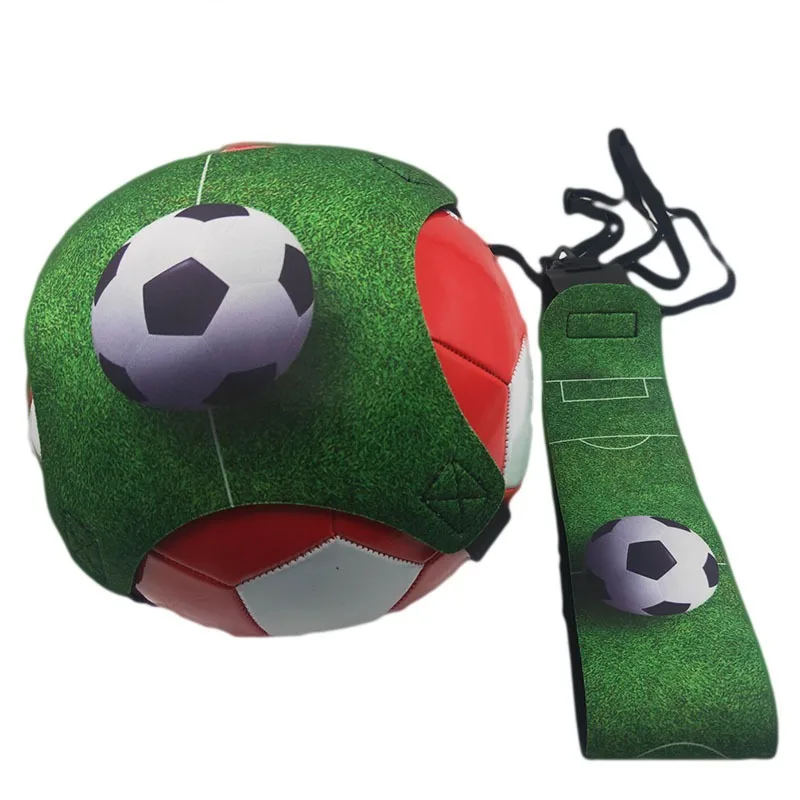 Voetbal Jongleertas Kids Volwassenen Extra Cirkelband Voetbal Solo Oefenaccessoire 3d Voetbal Kick Training Assist Set