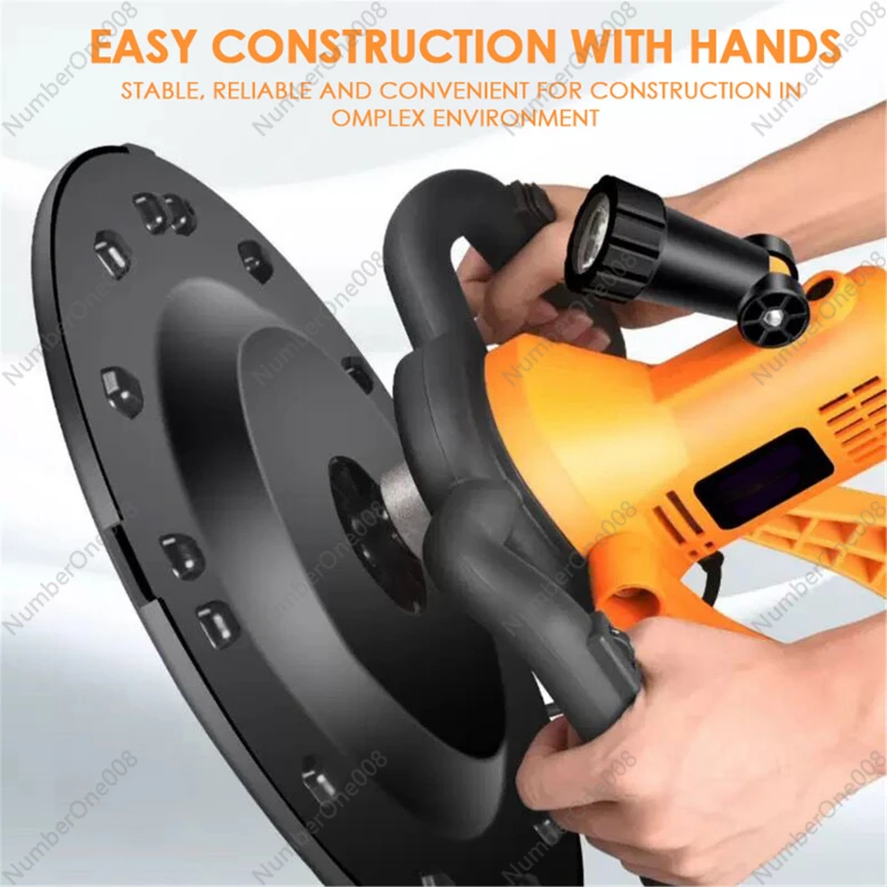 1700W Electric Concrete Power Trowel Cement Mortar Trowel Masons Plastering Bucket Wall Smoothing Polishing Machine EU Stock