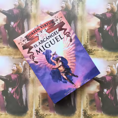 12CMX8.7CM Spanish version of oracle cards Archangel Michael Oracle Cards: A 44-Card Deck and PDF Guidebook