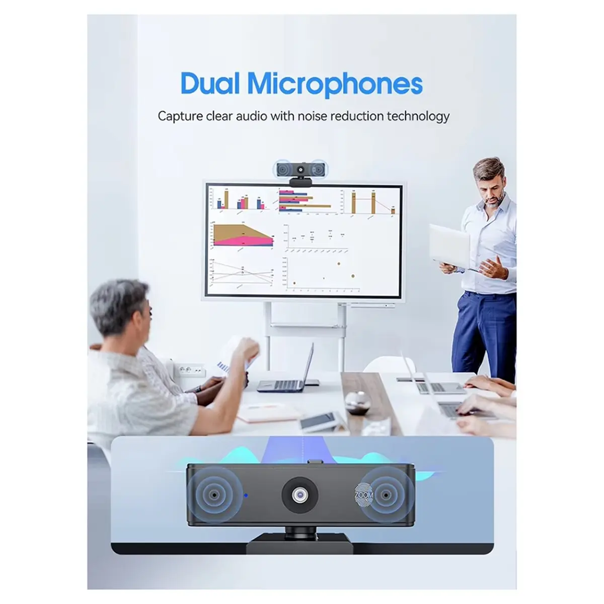 

Веб-камера A10R 4K для ПК с фиксированным фокусом, USB, с двумя микрофонами, мини-камера Full HD для компьютера и ноутбука, для стриминга и конференций