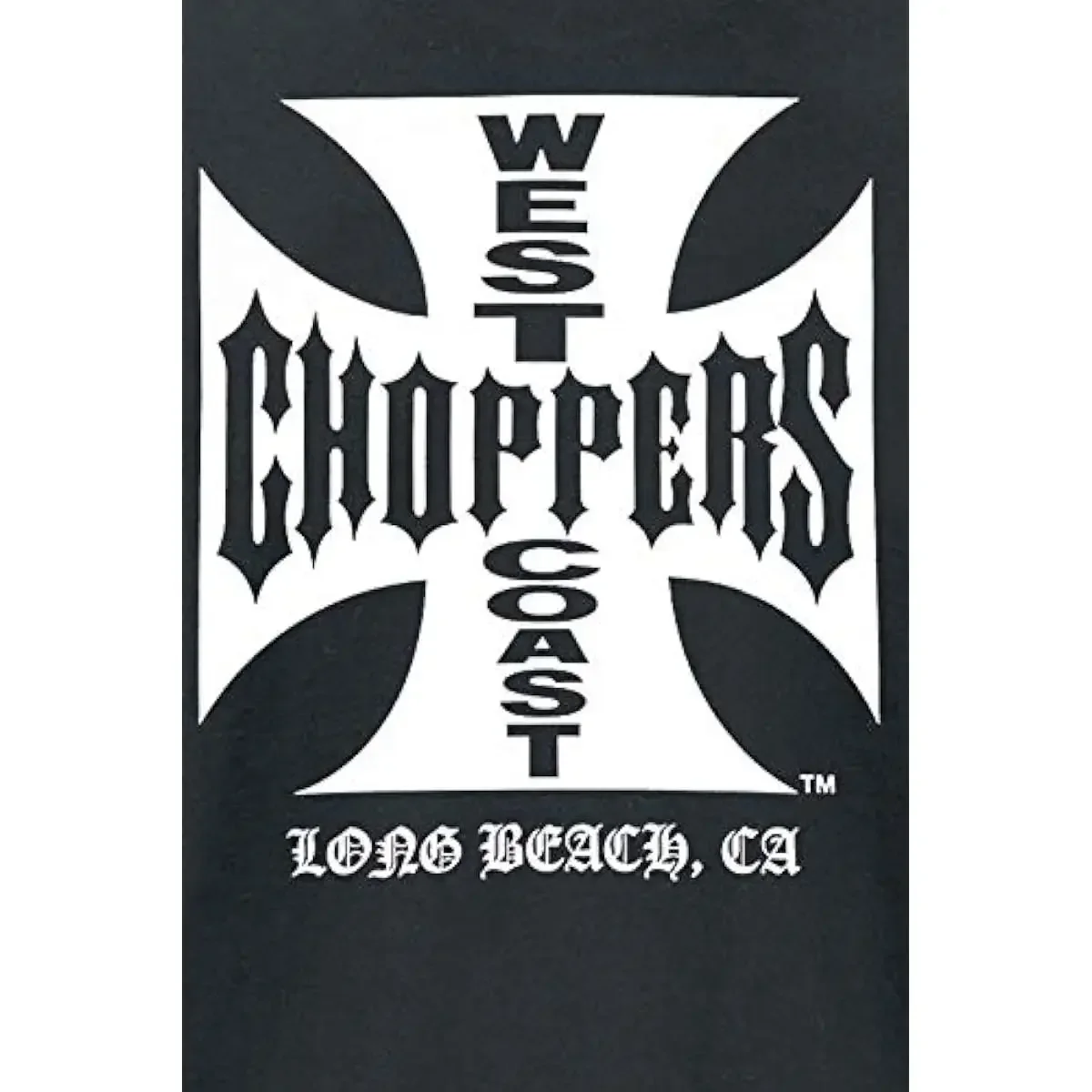 Classic Vintage West Coast Iron Cross Choppers California T-Shirt O-Neck Short Sleeve Casual Mens T-shirt Size S-3XL