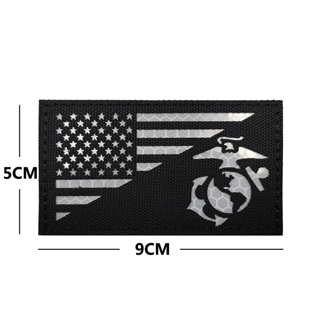 US Army Reflective Patch Armband Badge Eagle Paw Special Force Quick Violent Over Sewing Applique Tactical Patches