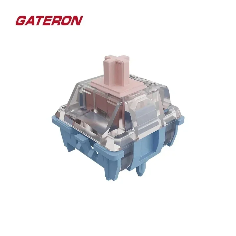 Gateron Melodic Switch 60g Clicky 5-Pin MX Switch for Mechanical Keyboard Pre-lubed Nylon SMD Long Spring Dual Rail Click DIY