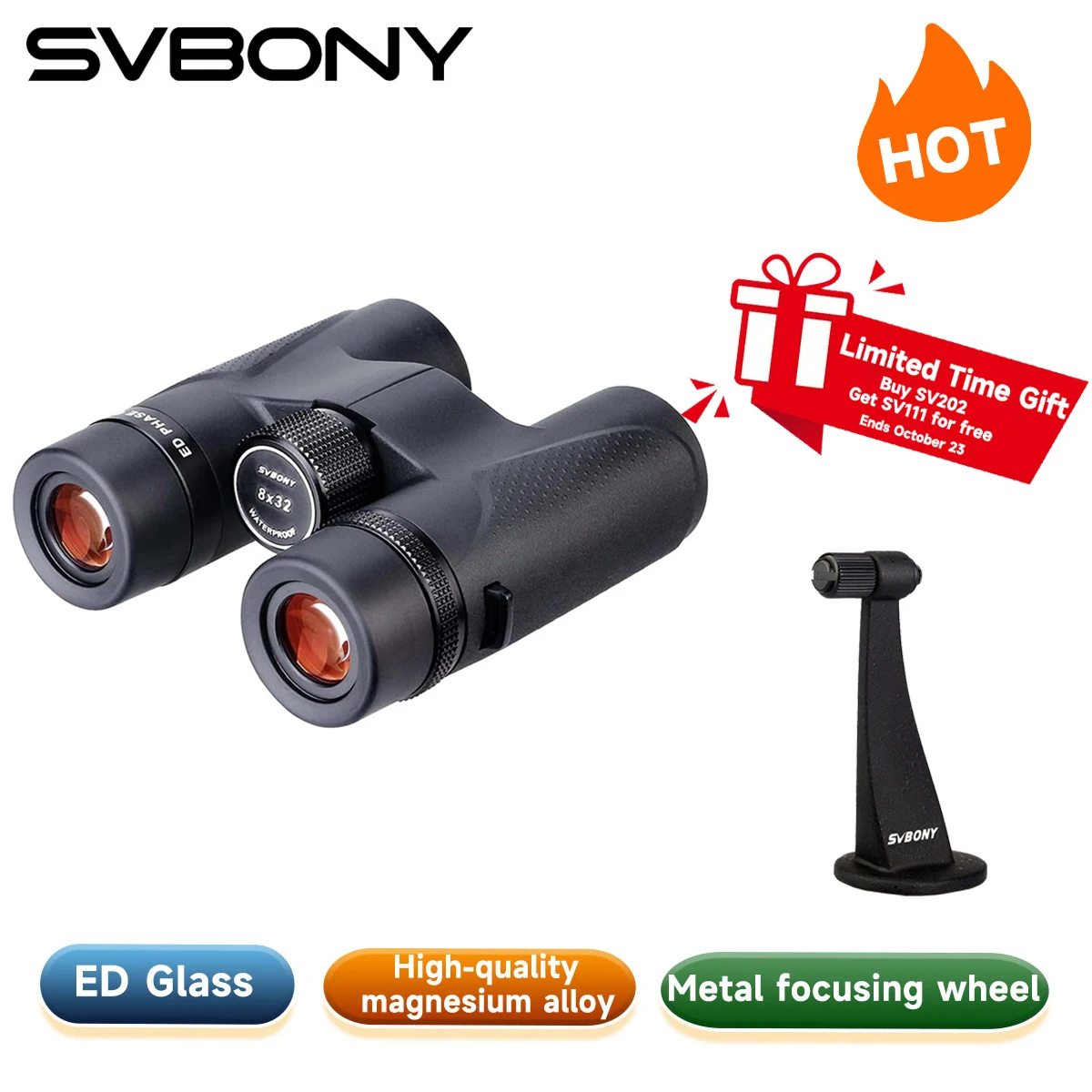 yZ[zSvbony SV202 8X32/8x42/10x42/10X50 ED oዾ IPX7 hoዾ BAK4 o[hEHb`OAV̊ϑALvp