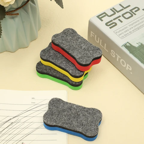 1/3 шт. высококачественные цветные магнитные ластики для белой доски Mini Bone, маркеры для сухого стирания, очиститель для школьной офисной доски для учителей 2022 очиститель для белых досок отзывы - №5