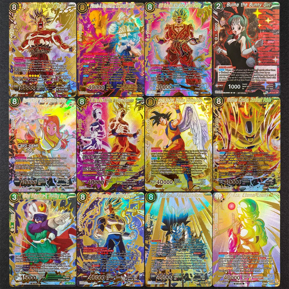 

Игровая карта-игрушка DIY Proxy Dragon Ball English Son Goku Peace Resolution BT21-148 SSB Vegeta Frieza Piccolo Bulma Great Saiyaman