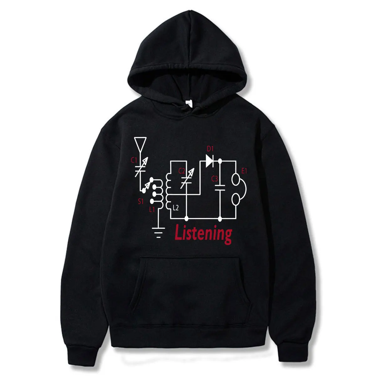 Funny Amateur Ham Radio Operator Print Hoodies Winter Men's Women Clothing Casual Long Sleeve Oversized Streetwear Couple Wears
