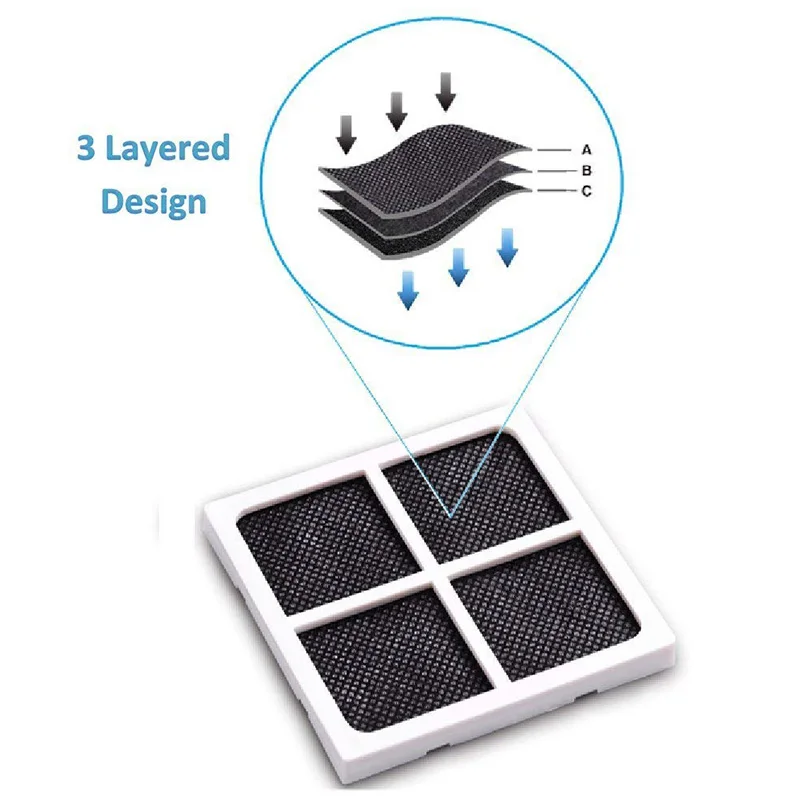 6Pcs Refrigerator Deodorizing Filter Replace Air Deodorizing Filter For Kenmore 469918 / LG Lt120f Air Filter