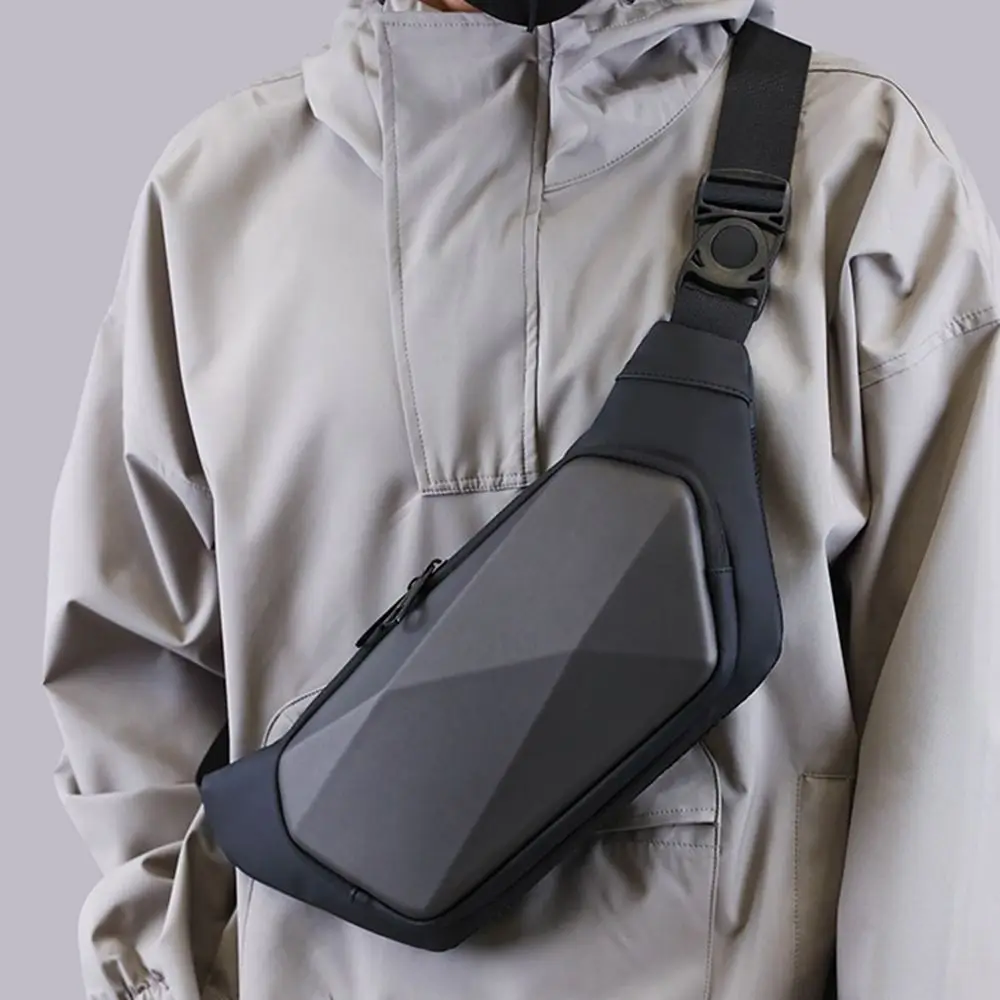 حقيبة صدر للرجال مقاومة للماء من Argyle حقيبة كروس متباينة الألوان من قماش أكسفورد حقيبة كتف رياضية أنيقة للسفر