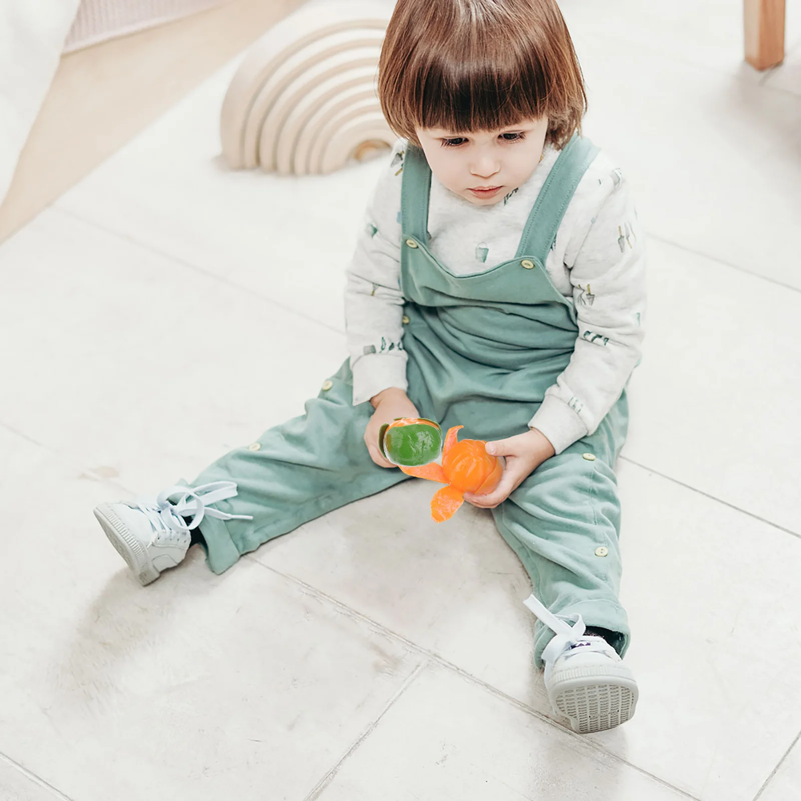 2 stuks simulatie oranje knijpspeelgoed decompressie stressverlichting drukventilatie ontspanning educatieve angstverlichting