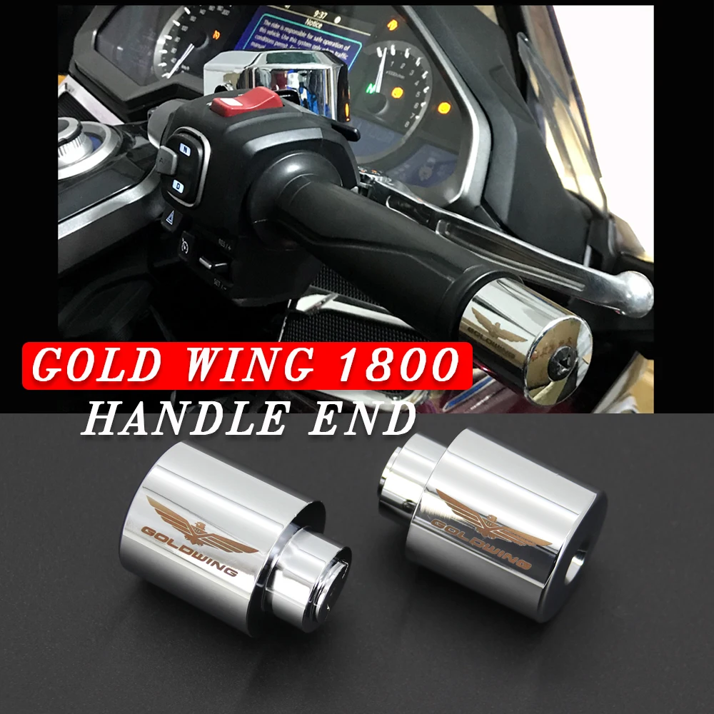 GL1800 Accessories Rod End Counterweight Chromium Handle End For HONDA Gold Wing 1800 GL1800 Handle Bar Chrome Bar Ends