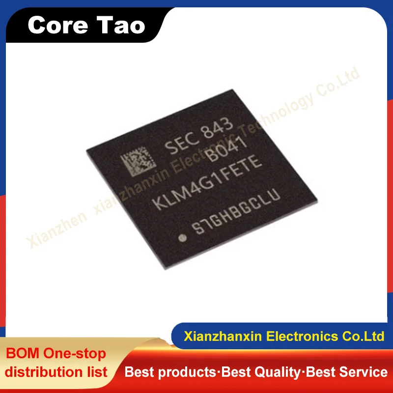 1PCS/LOT  KLM4G1FETE-B041 KLM4G1FETE 4G BGA EMMC storage stock