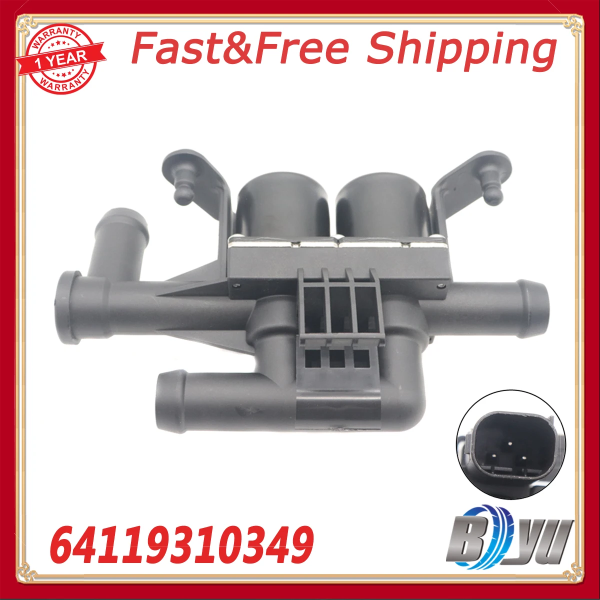 

Автомобильный регулирующий клапан обогревателя охлаждающей жидкости 64119310349 для BMW 528I 535I 550I 640I 650I 740I 750I M5 M6