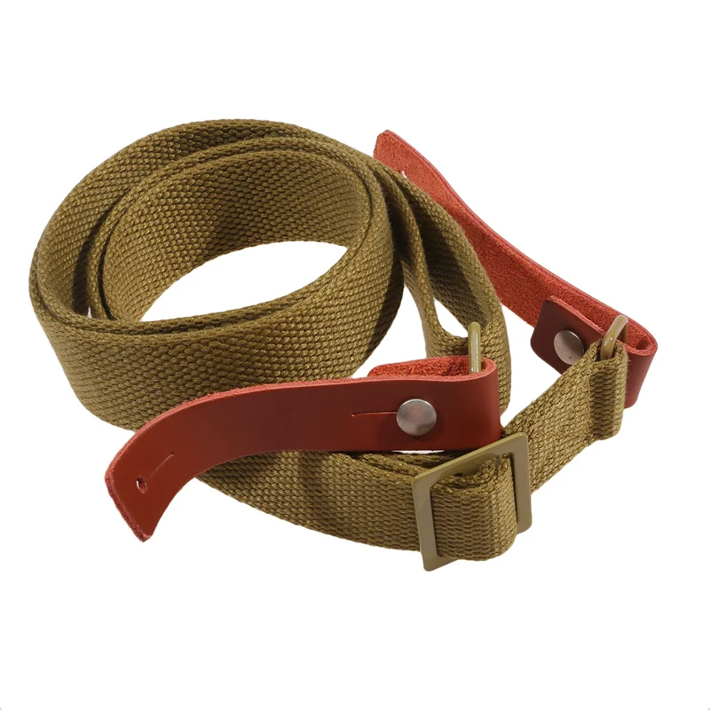 Originele Gun Sling Airsoft Jacht Schieten Verstelbare lederen tweepunts AK geweerriem Outdoor overlevingsriem