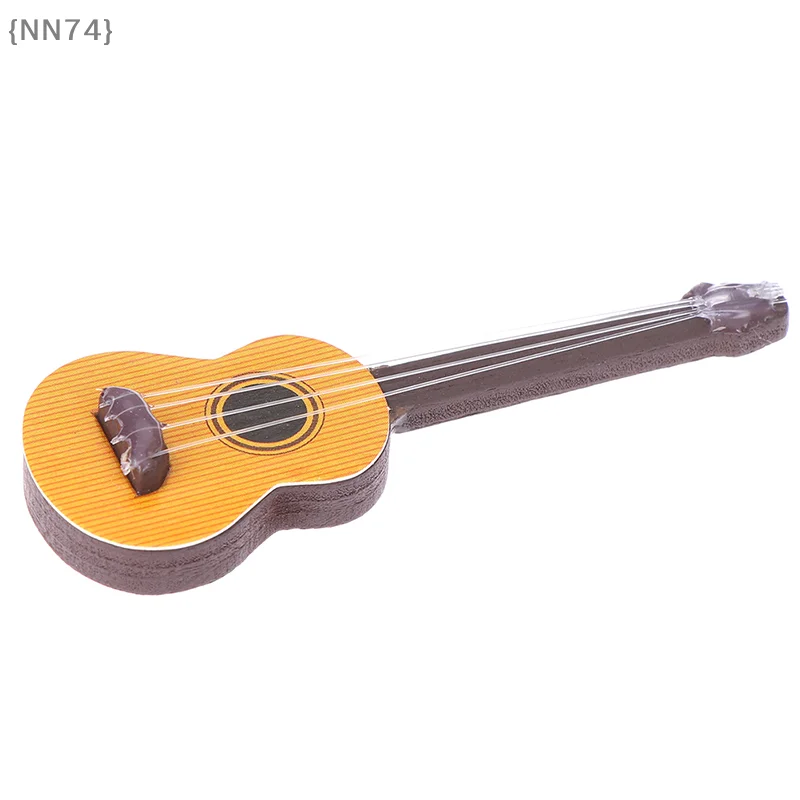 1:12Scale Dollhouse Miniature Guitar|Realistic Tiny Musical Instrument Accessory for Model Scene,Room Decor,Collectible Ornament