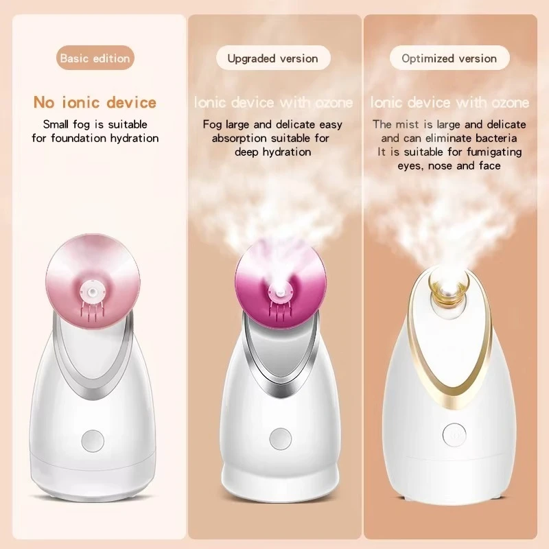 customization Facial Beauty Ionic Facial Steamer Warm Thermo Spray Moisture Hot Spray Electric Nano OEM ODM