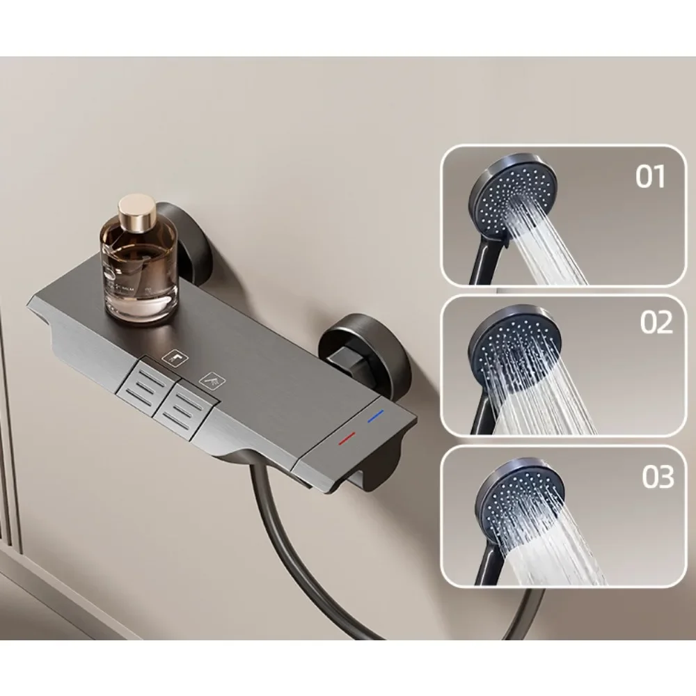 Ensemble de douche sans toit, ingénierie d'hôtel, pressurisation de douche simple