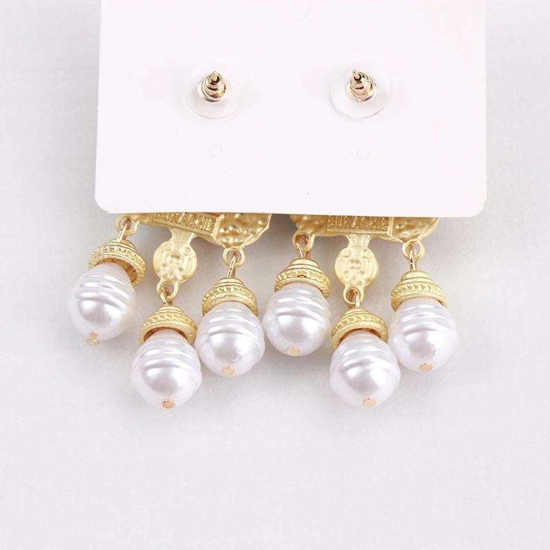 fashion new earrings for women baroque style pendant glass earrings
